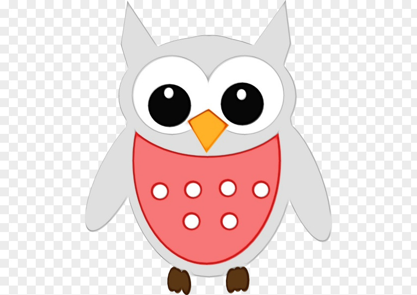 Eastern Screech Owl Bird Of Prey White Cartoon Clip Art PNG