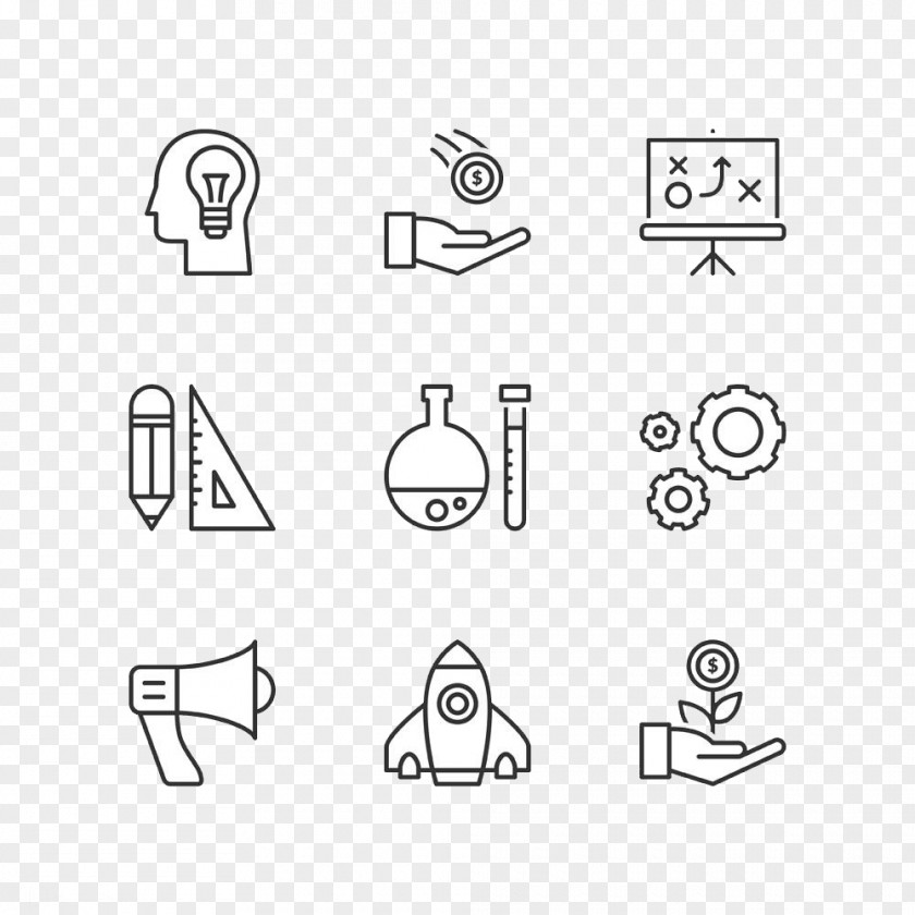 School Supplies Icon HD Deduction Material Black And White PNG