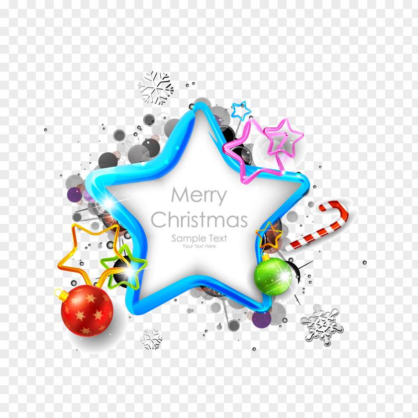 Vector Colored Stars And Balls Star Illustration PNG