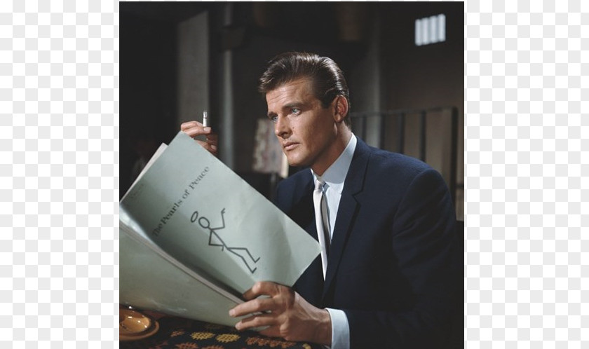 Roger Moore The Saint James Bond Actor PNG