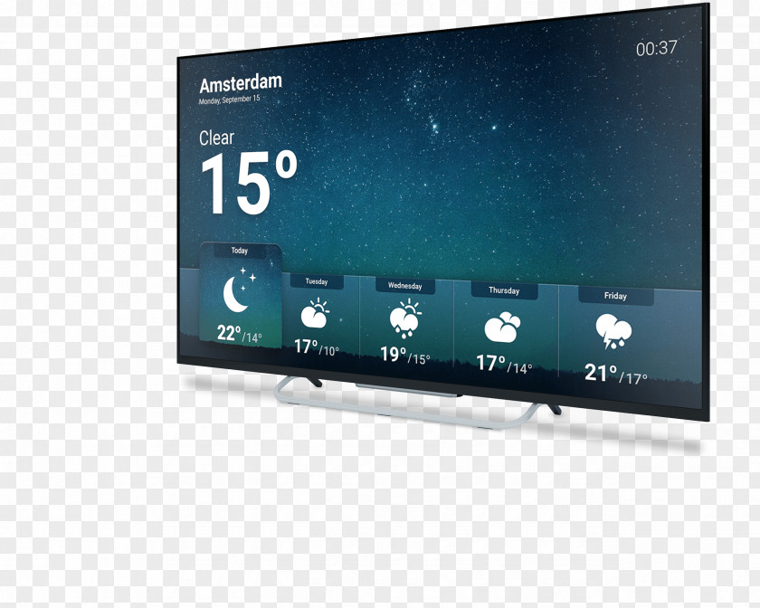 Android Mockup LED-backlit LCD Television Philips 4K Resolution PNG