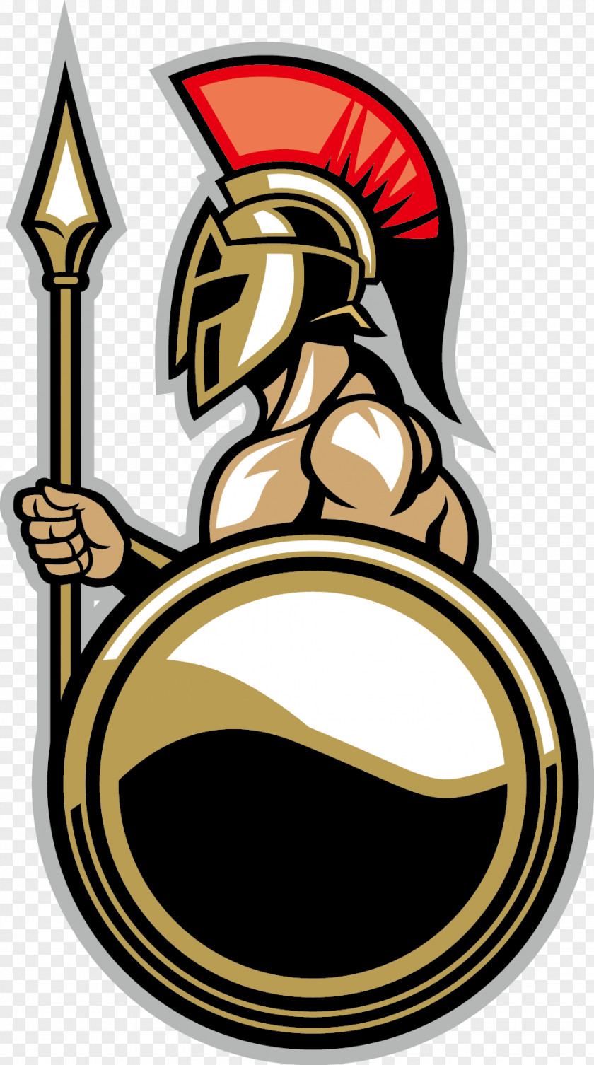 Beautifully Textured Roman Warrior Vector Material Army Spartan Soldier PNG