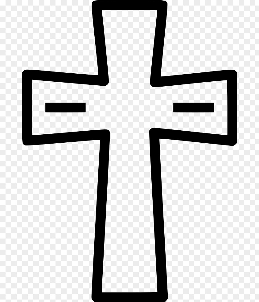 Black And White Symbol Cross PNG
