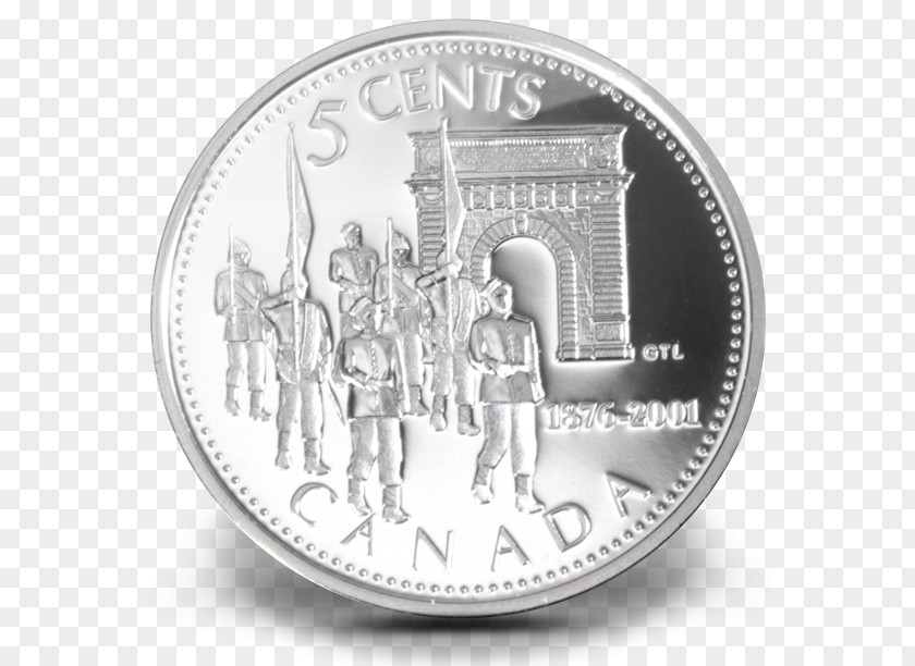 Coin Silver Nickel Royal Canadian Mint PNG