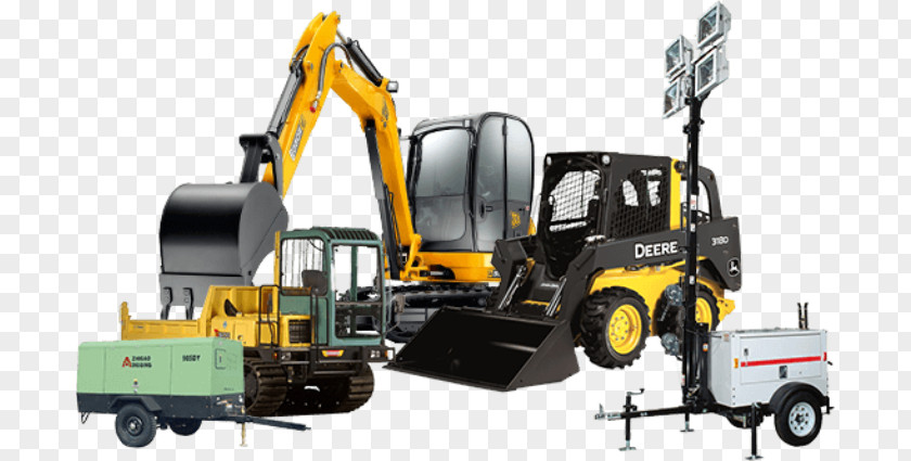 Excavator John Deere Heavy Machinery Construction Renting PNG