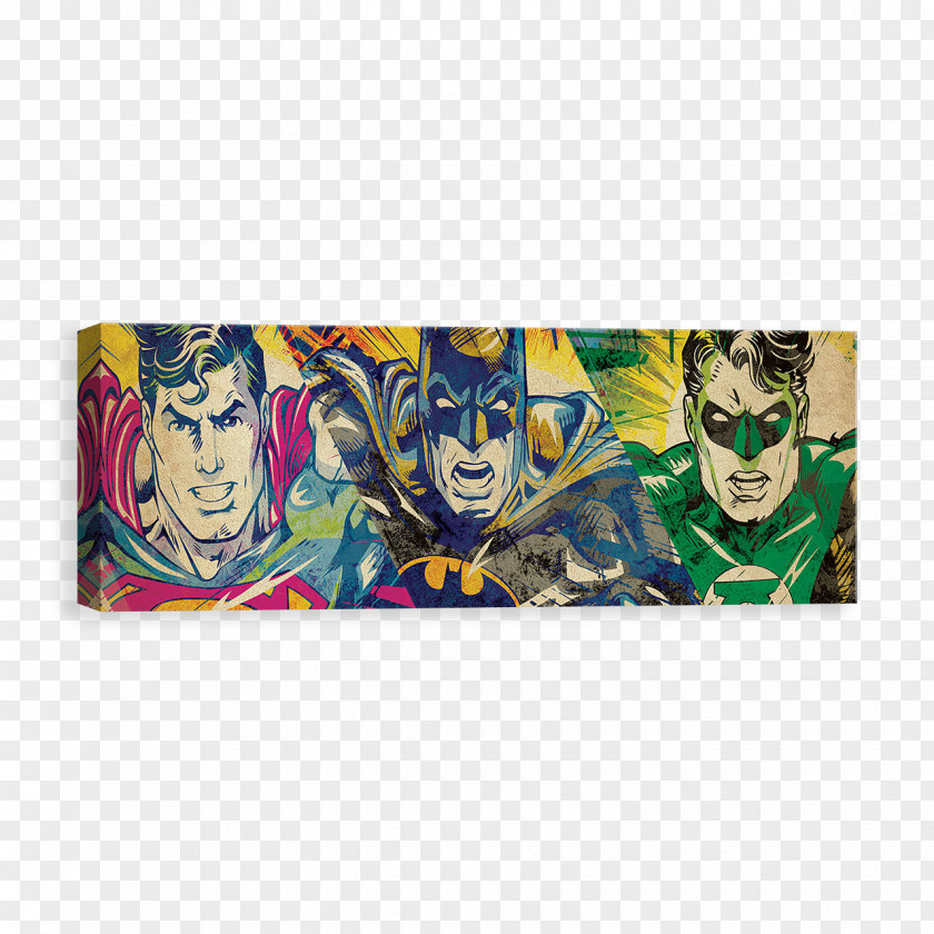 Justice League Heroes Green Lantern Modern Art Rectangle Triangulated Irregular Network PNG