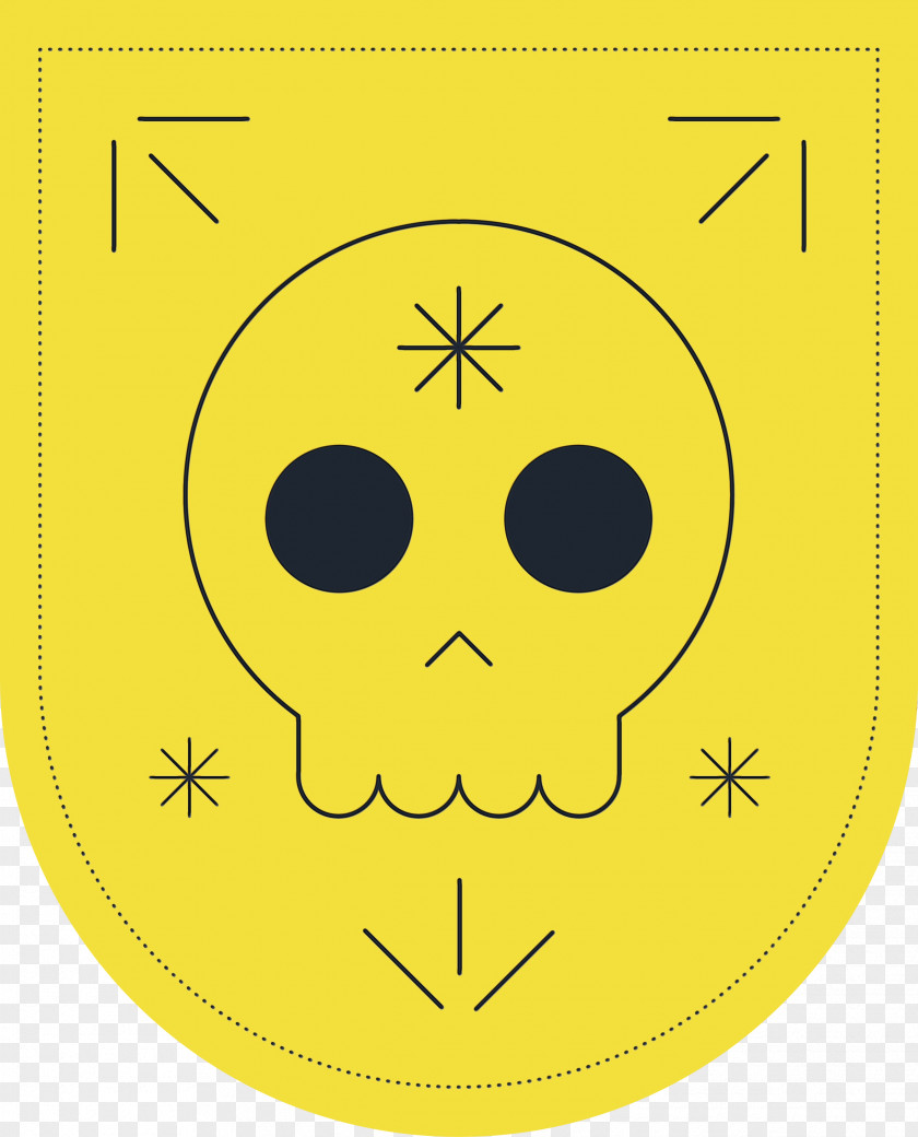 Smiley Yellow Face Line Area PNG