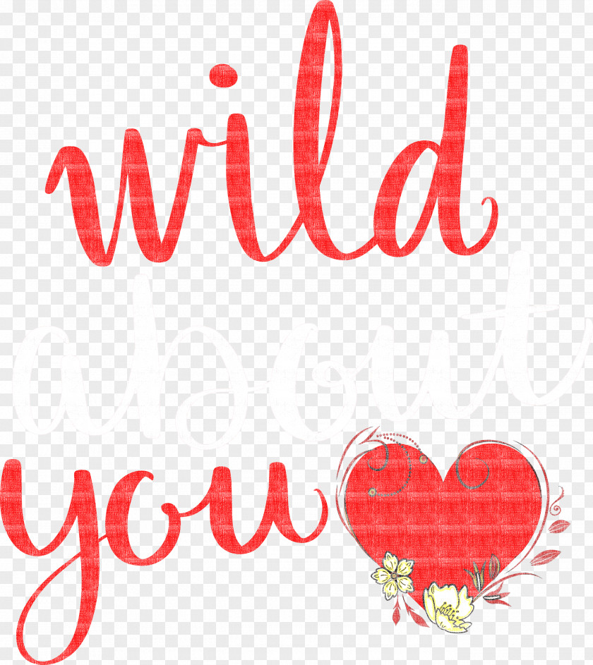 Wild About You Valentines Day Valentine PNG
