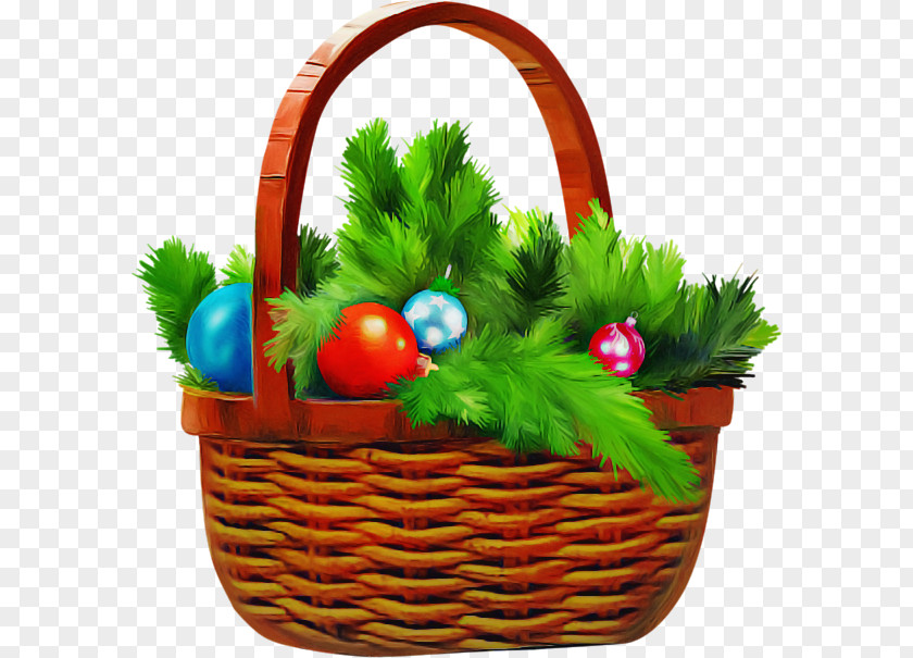 Basket Gift Grass Storage Easter PNG