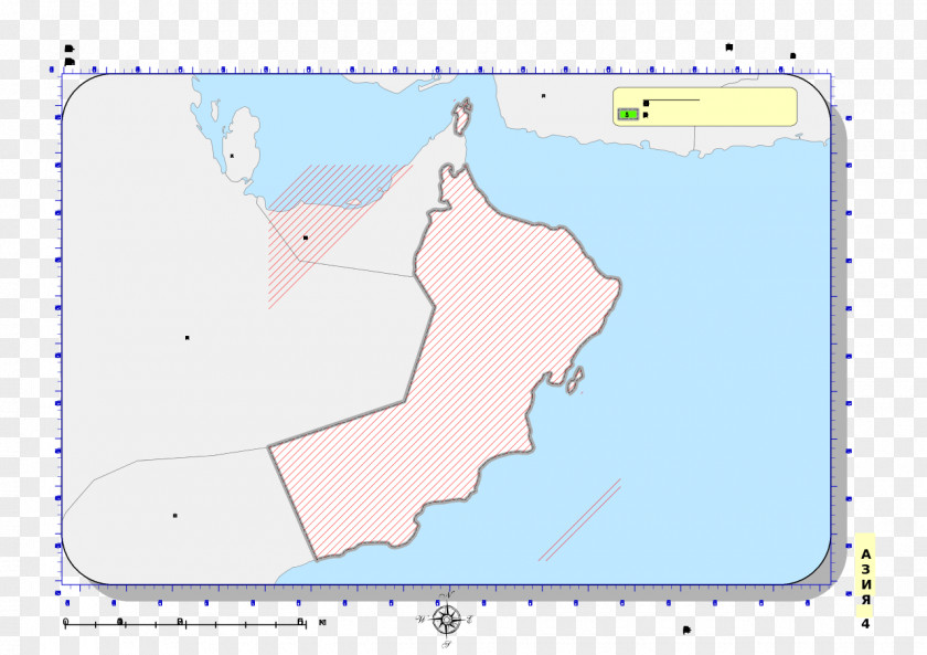 Oman Map Water Resources Ecoregion Line Point Angle PNG