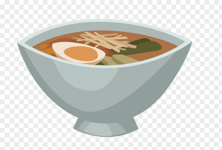 Vector Japanese Noodles Ramen Cuisine Soup Chinese Bowl PNG