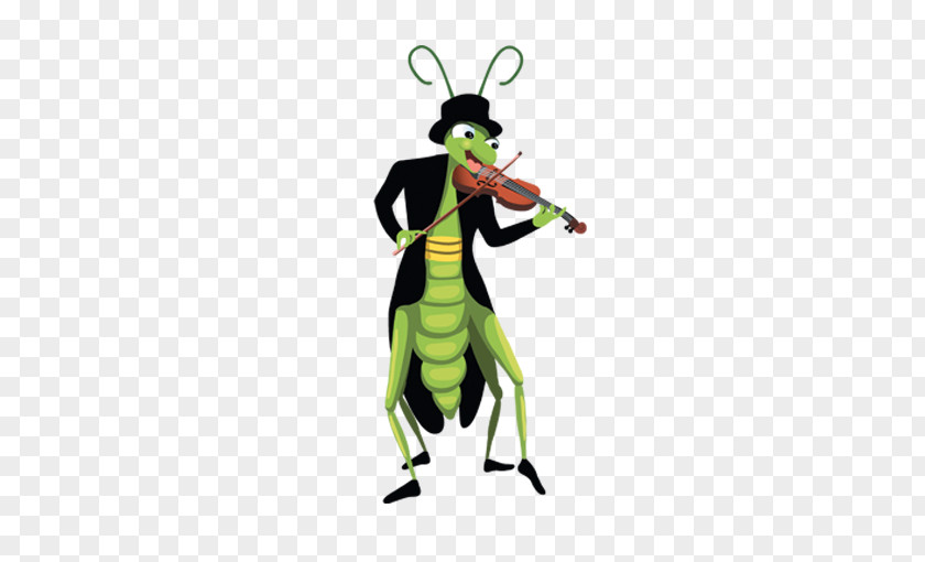 Violin Ants Insect Cartoon Grasshopper PNG