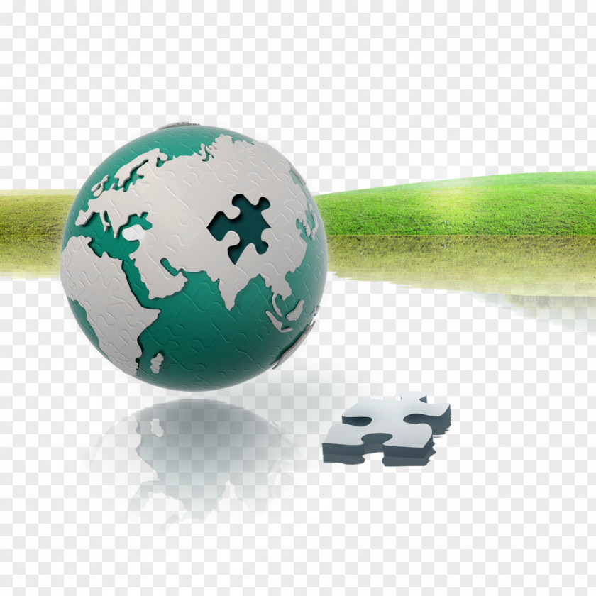 Creative Earth Jigsaw Puzzle Designer Advertising PNG