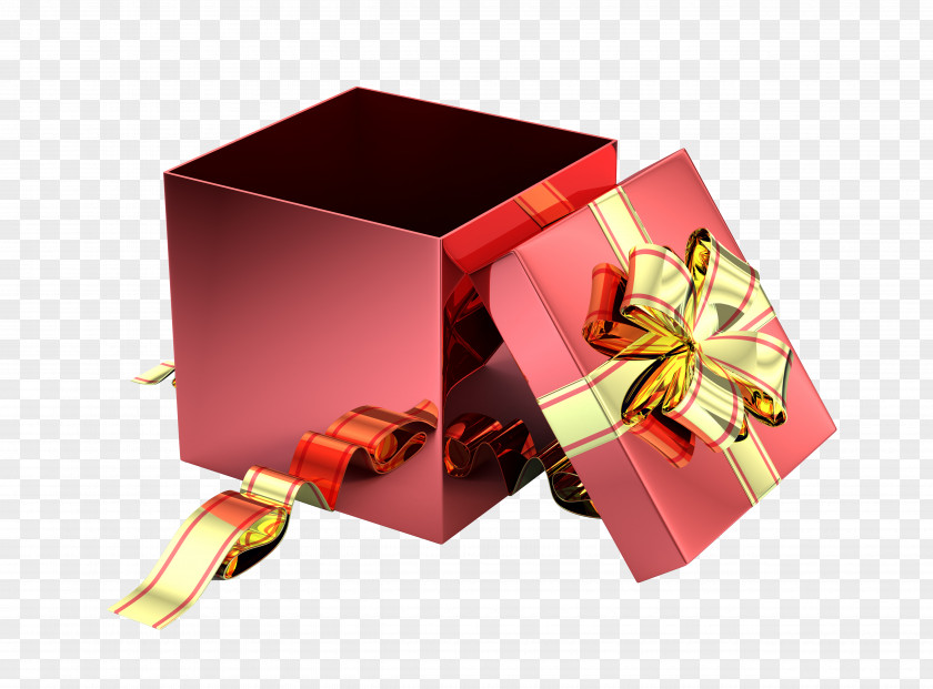 Red Gift Box PNG