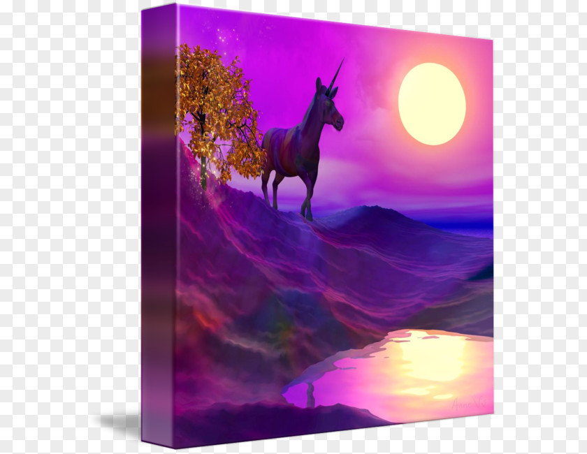 Unicorn Gallery Wrap Canvas Desktop Wallpaper Art PNG