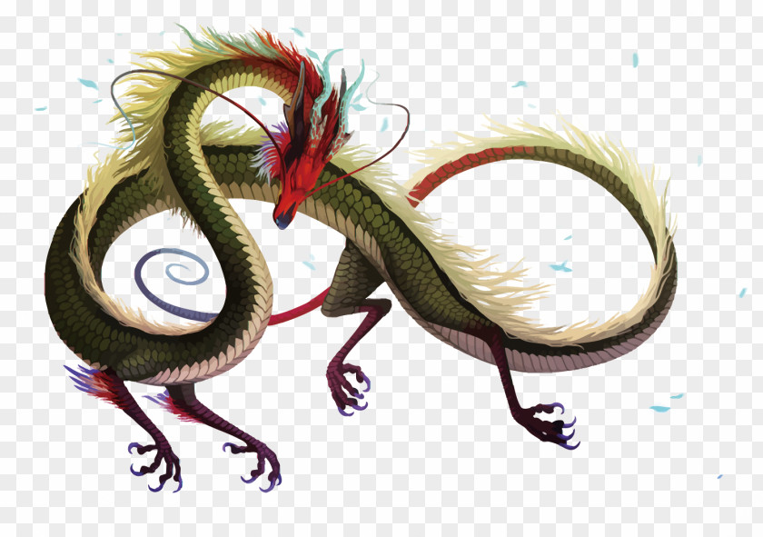 Vector Chinese Dragon Mythology PNG