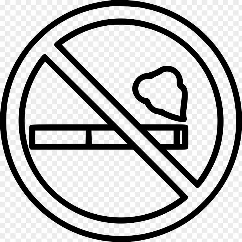 Black And White No Smoking Sign Clip Art PNG