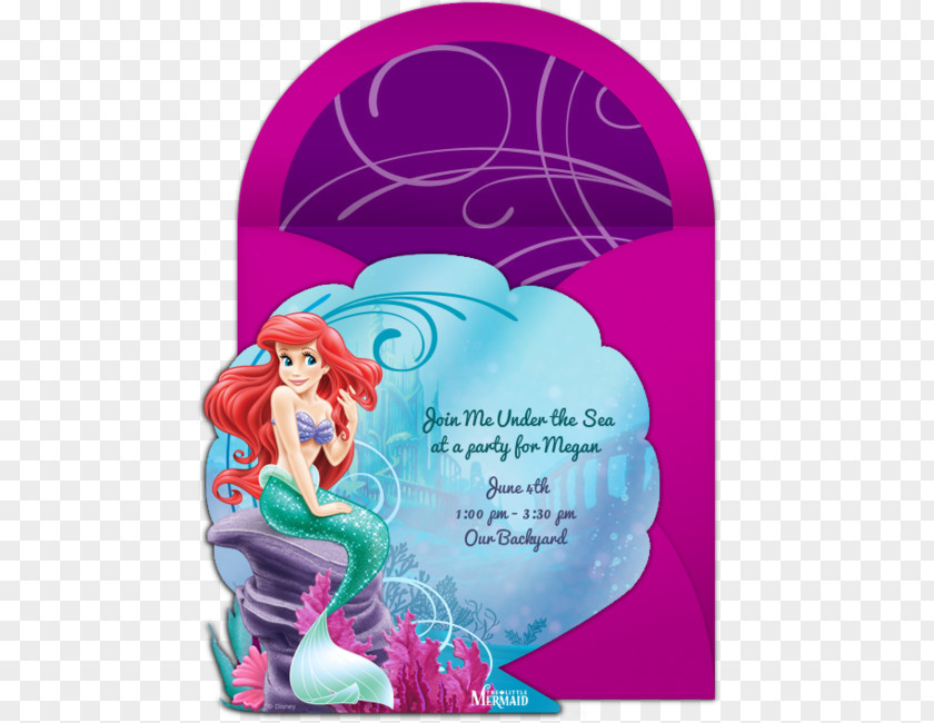 Mickey Mouse Ariel Wedding Invitation Belle Minnie PNG