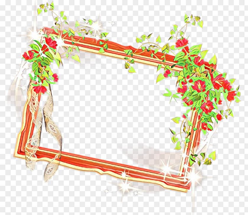 Picture Frame Meter Floral Background PNG