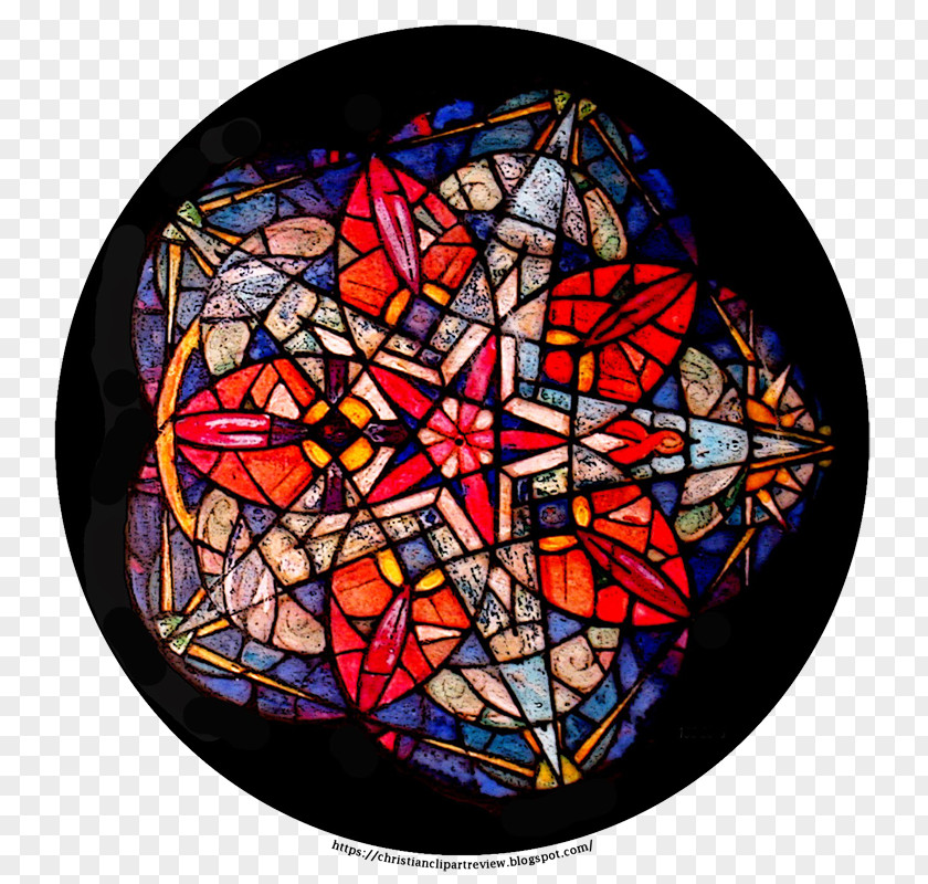 Stained Glass Art Pattern PNG