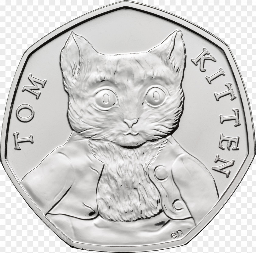 BEATRIX POTTER The Tale Of Tom Kitten Peter Rabbit Mr. Jeremy Fisher Royal Mint PNG