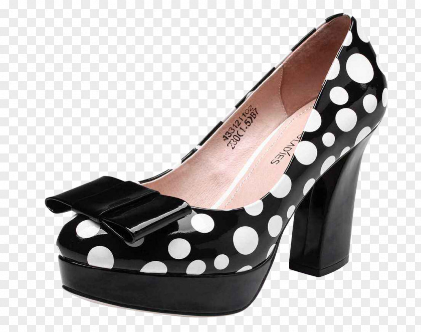 Black Spots, Feet, Bows, High Heels High-heeled Footwear Shoe PNG