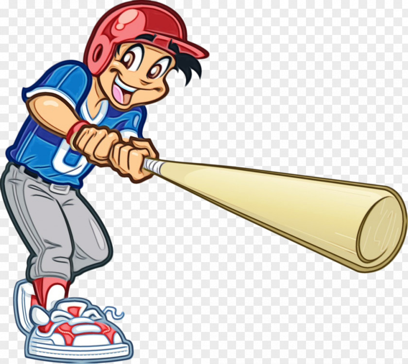 Cartoon Baseball Bat Solid Swing+hit Football Fan Accessory PNG