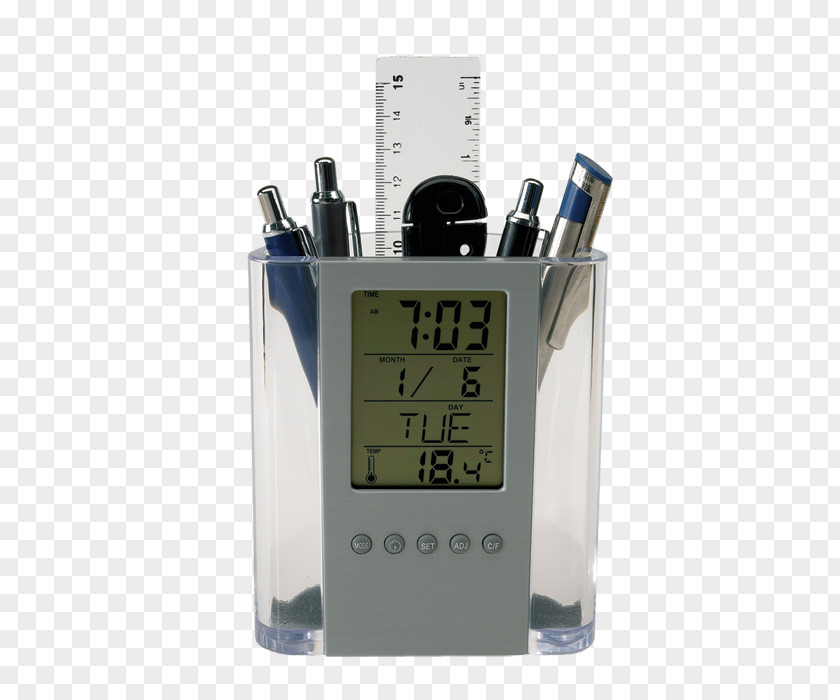 Clock Digital Desk Arkatzontzi Pen PNG