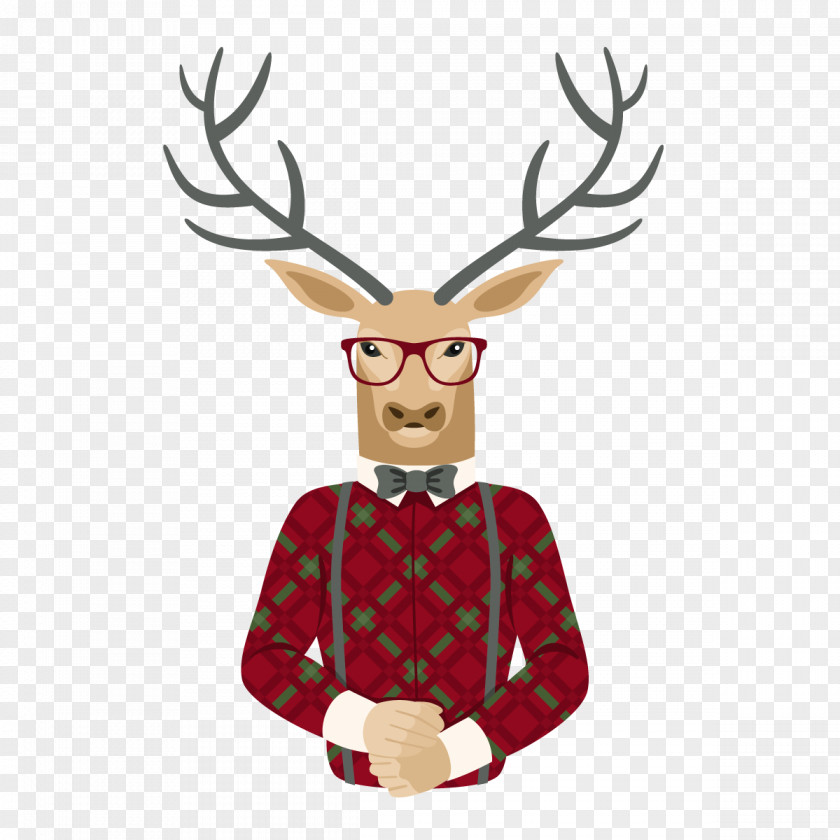 Mr. Deer Vector Reindeer PNG