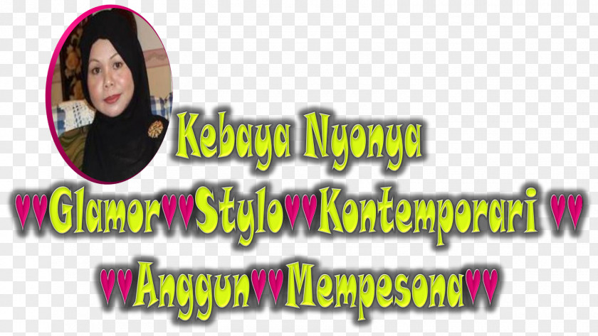 Nyonya Kebaya Peranakan Woman Logo Mrs. PNG