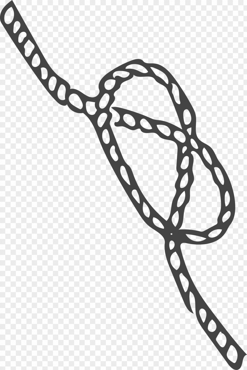 Rope Vector Black And White Drawing PNG