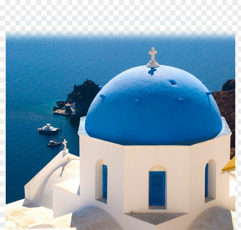 Close To The Church Santorini Aegean Sea PNG