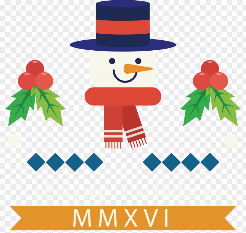 Creative Snowman Christmas Clip Art PNG