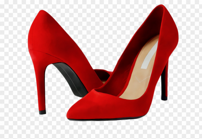 Suede Leg Footwear High Heels Red Basic Pump Court Shoe PNG