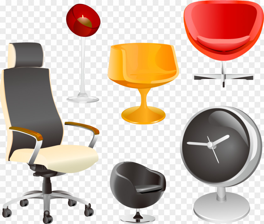 Chair Vector Furniture Collection Royalty-free Couch PNG