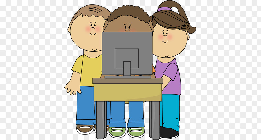 Images Of Computer Student Child Clip Art PNG