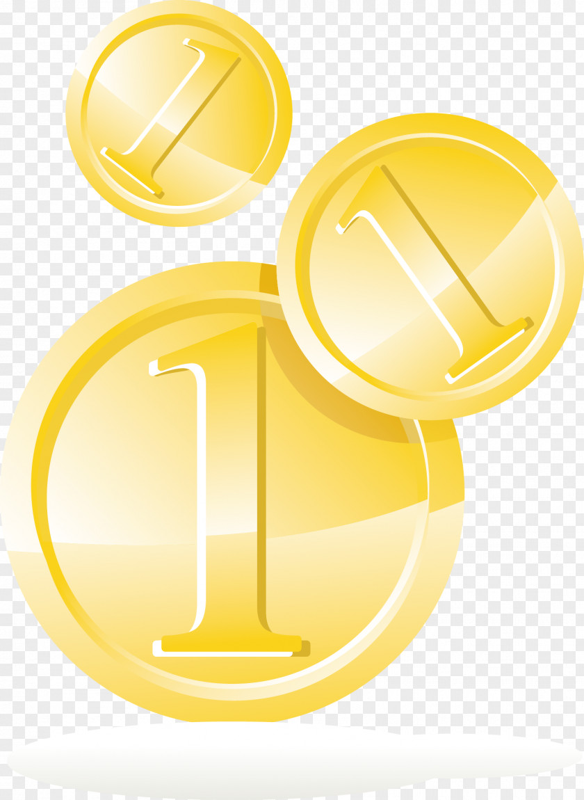 Vector Gold Coin PNG