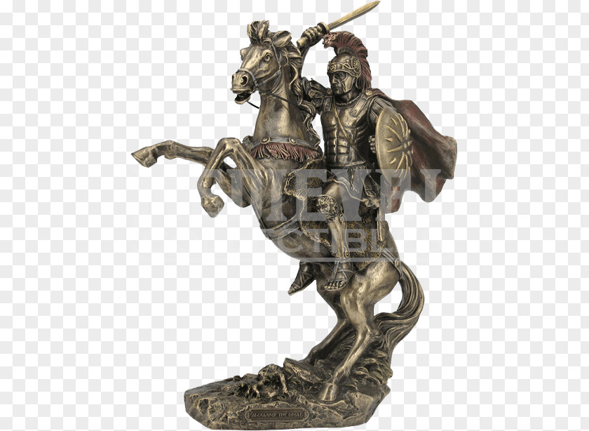 Alexander The Great Bronze Sculpture Statue Figurine PNG