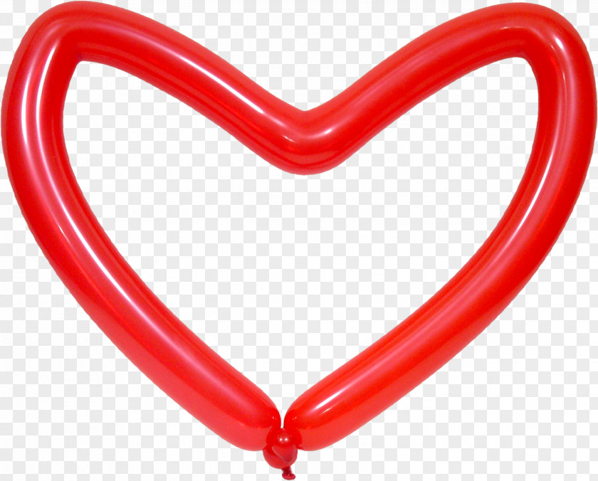 Balloon Modelling Heart Valentine's Day PNG