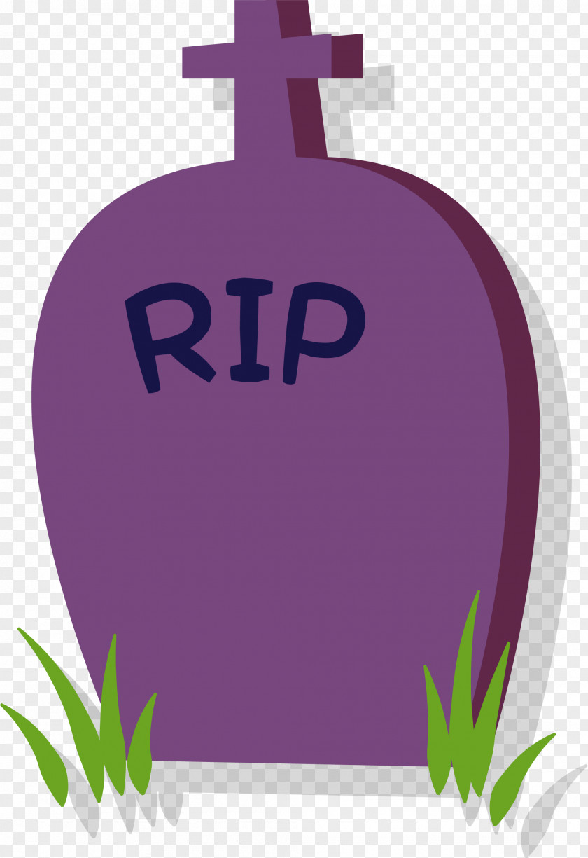 Halloween Purple Tomb PNG