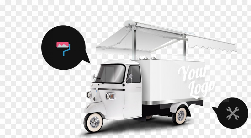 Car Piaggio Ape Van Ice Cream PNG