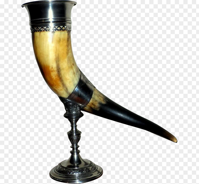 Glass Cattle Drinking Horn Table-glass PNG