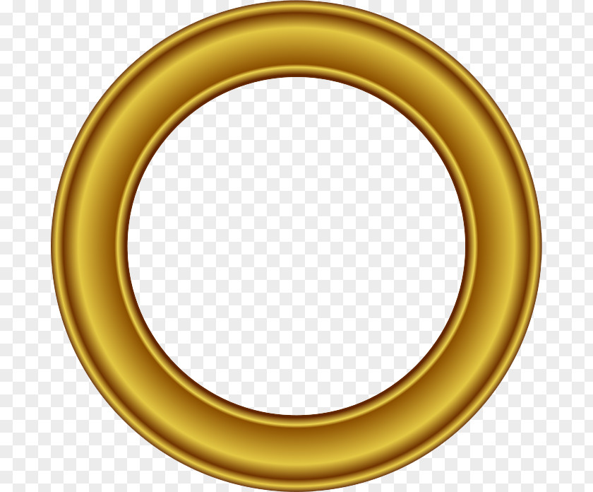 Golden Round Frame Free Download Picture Circle Gold Clip Art PNG