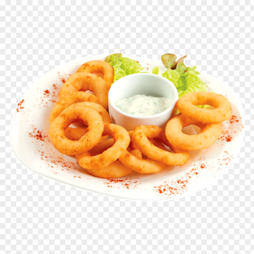 Onions Onion Ring French Fries Tartar Sauce Squid As Food Fried PNG