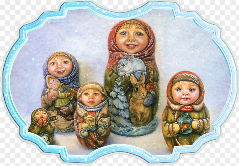 Doll Matryoshka Studio Apartment Ansichtkaart Greeting & Note Cards PNG