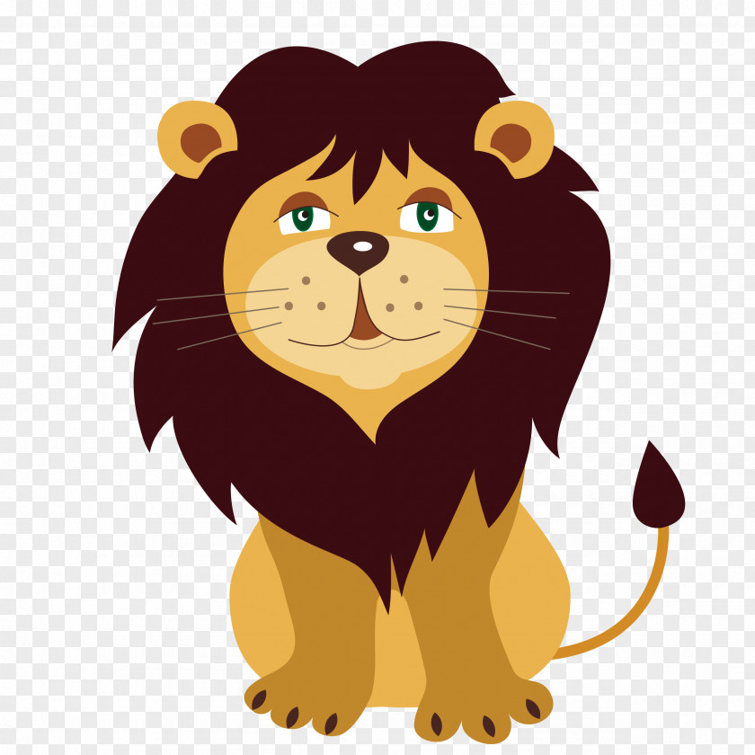 Lion Cartoon Wildlife Animal Figure PNG