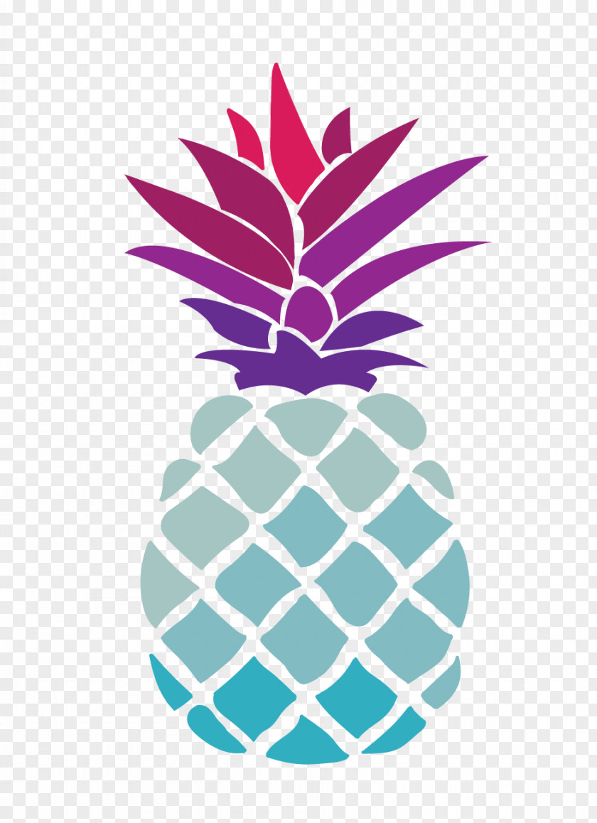 Pineapple Stencil Image Drawing Art PNG