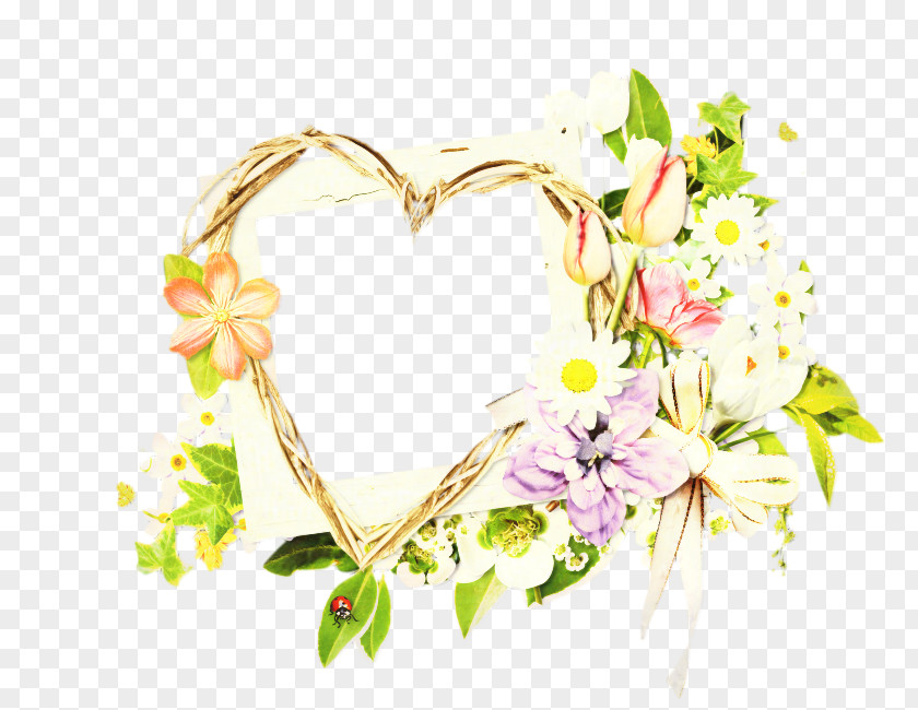 Plant Heart Floral Flower Background PNG