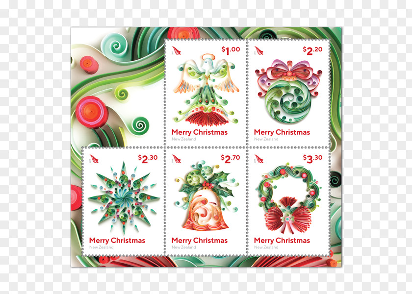 Postcard Stamps Christmas Ornament Postage Stamp Mail PNG