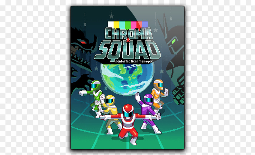Posters Creative Football Theme Chroma Squad Tactical Role-playing Game Super Sentai Steam PNG